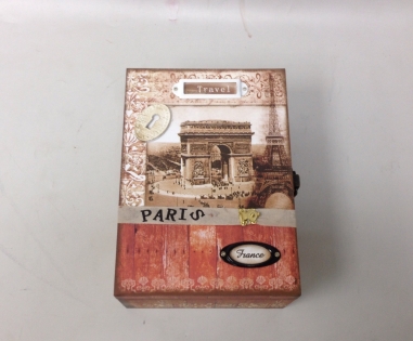 Шкатулка деревянная Париж
